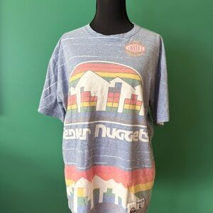 Mitchell & Ness Blue Denver Nuggets Retro Tee